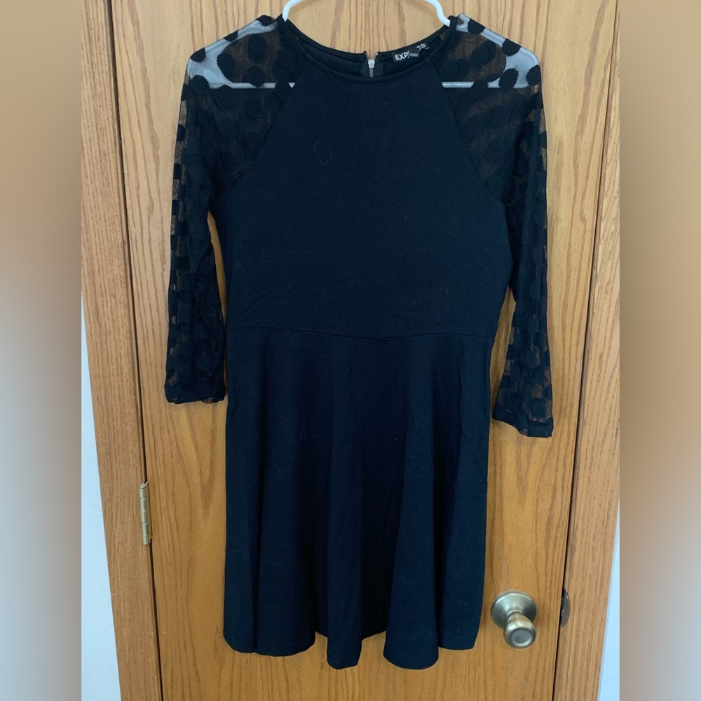 Express, black 3/4 sleeve dress